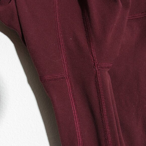 Lululemon Align Crop Leggings *21" Cassis Dark Adobe Red High Rise Nulu Size 2 - Picture 11 of 16